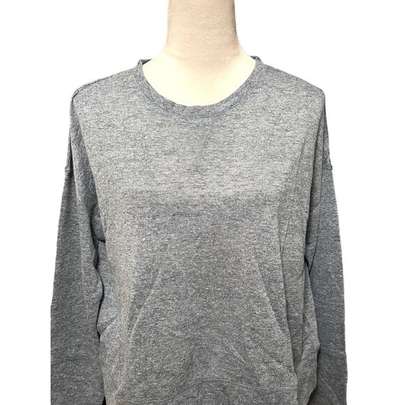 Weatherproof Vintage Texture Melange Sweater Long Sleeve Side Pockets Blue M NWT - Picture 3 of 11